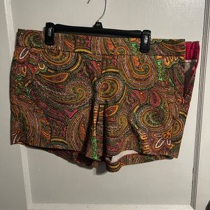 J Crew Size 16 multi colored shorts